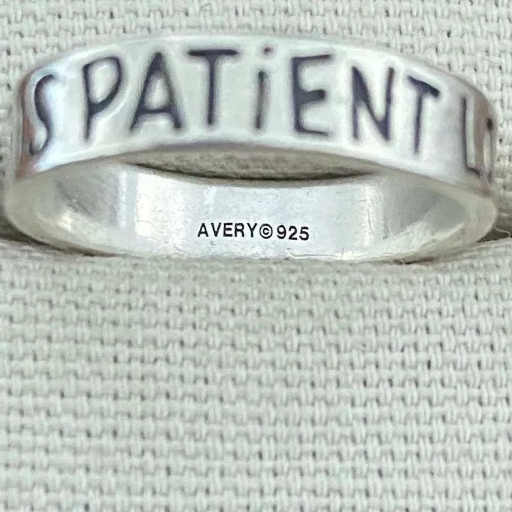 James Avery Retired “Love Is Patient, Love Is Kind” Ring